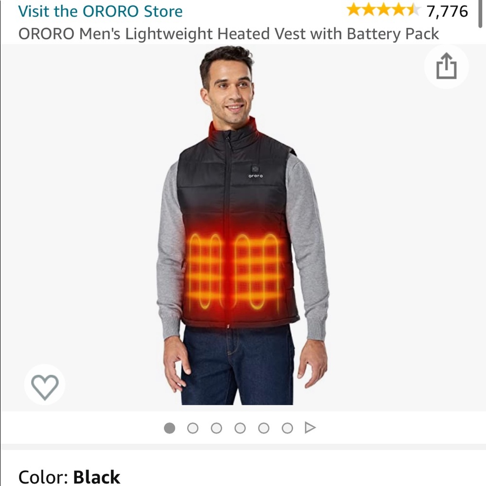 Ororo Heated Mens Jacket and Battery Pack